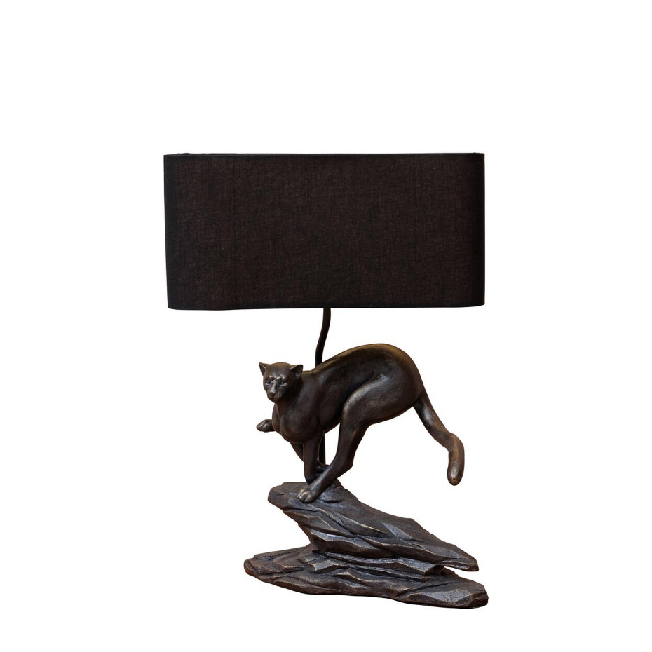 Lampe à poser en résine LÉOPARD