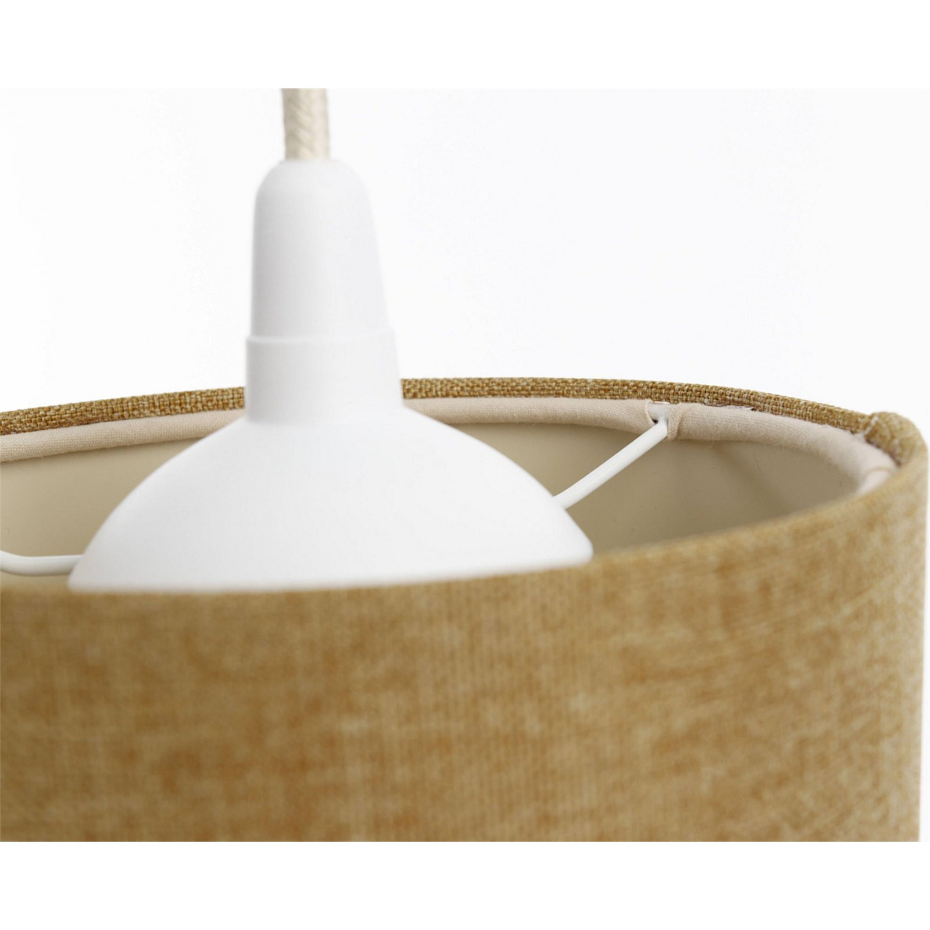 Suspension en lin rond Boho Elegant