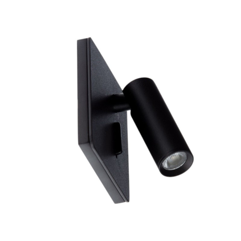 Applique liseuse led encastrable noir Benny