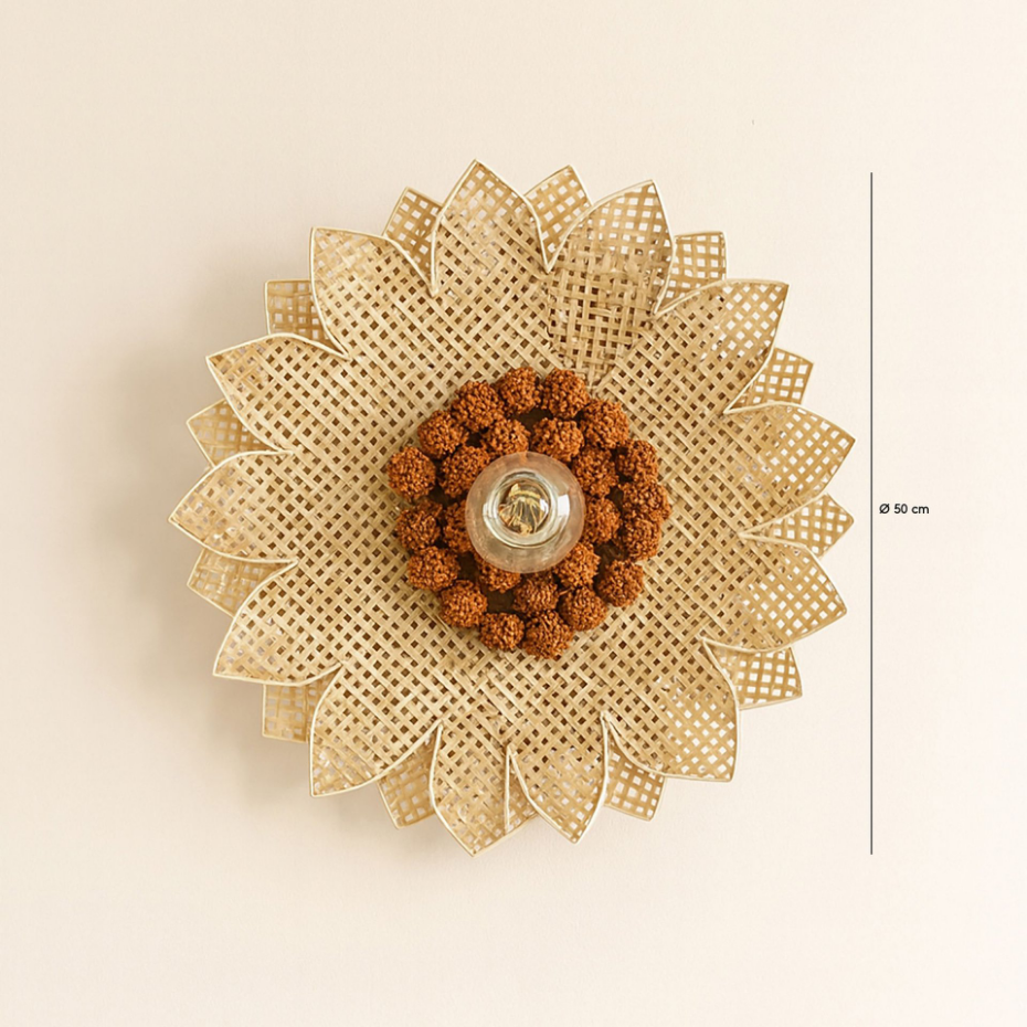 Applique murale en bambou, DAISY