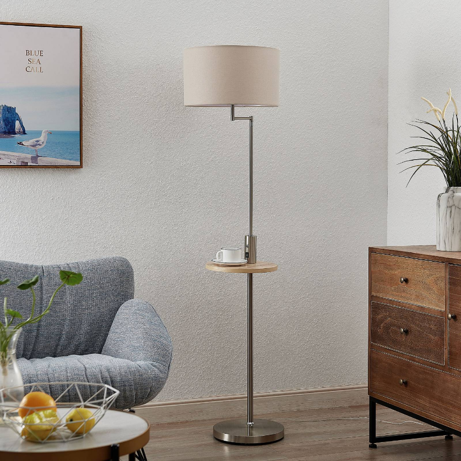 Lampadaire en métal moderne, Zinia