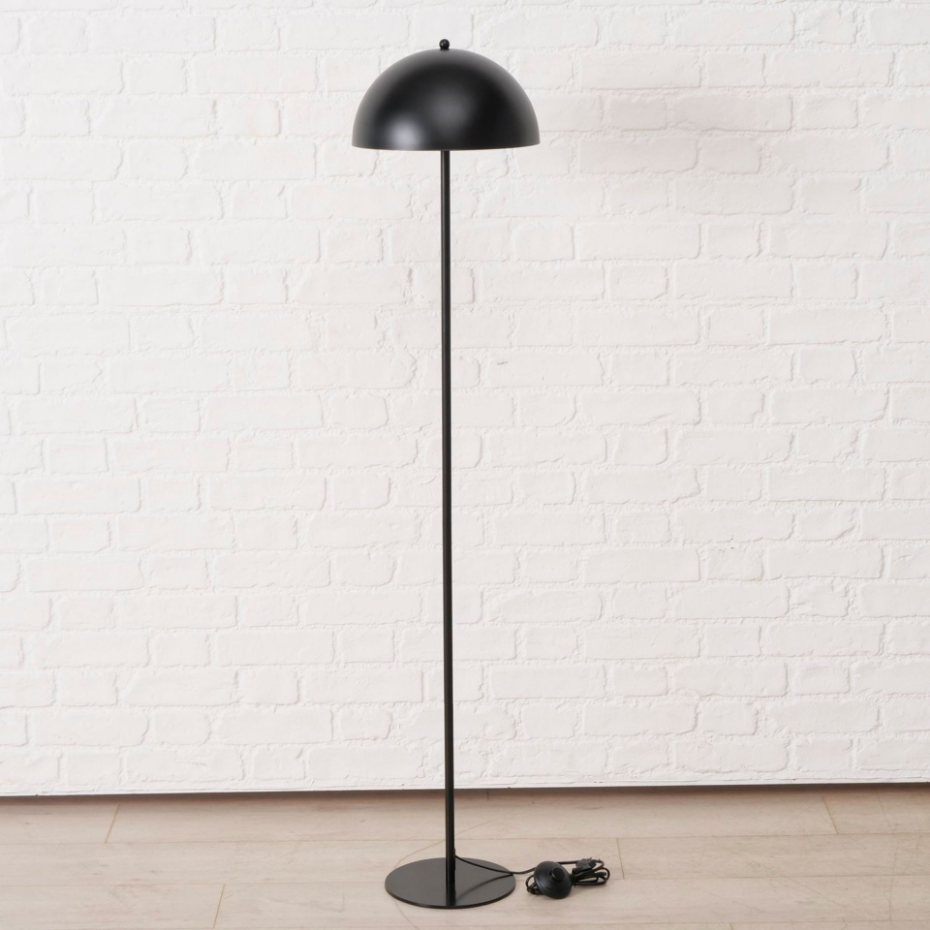 Lampadaire champignon métal noir 30x30x140cm