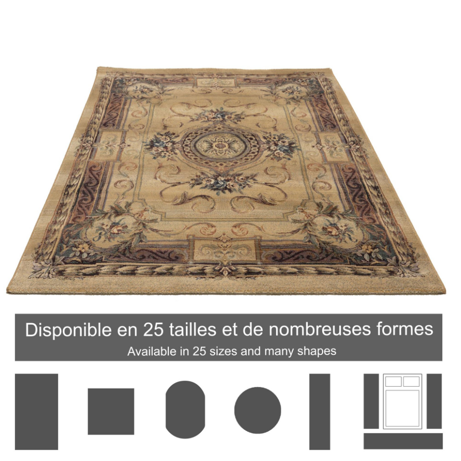 Tapis Gabiro Medaillon, tissé, rond