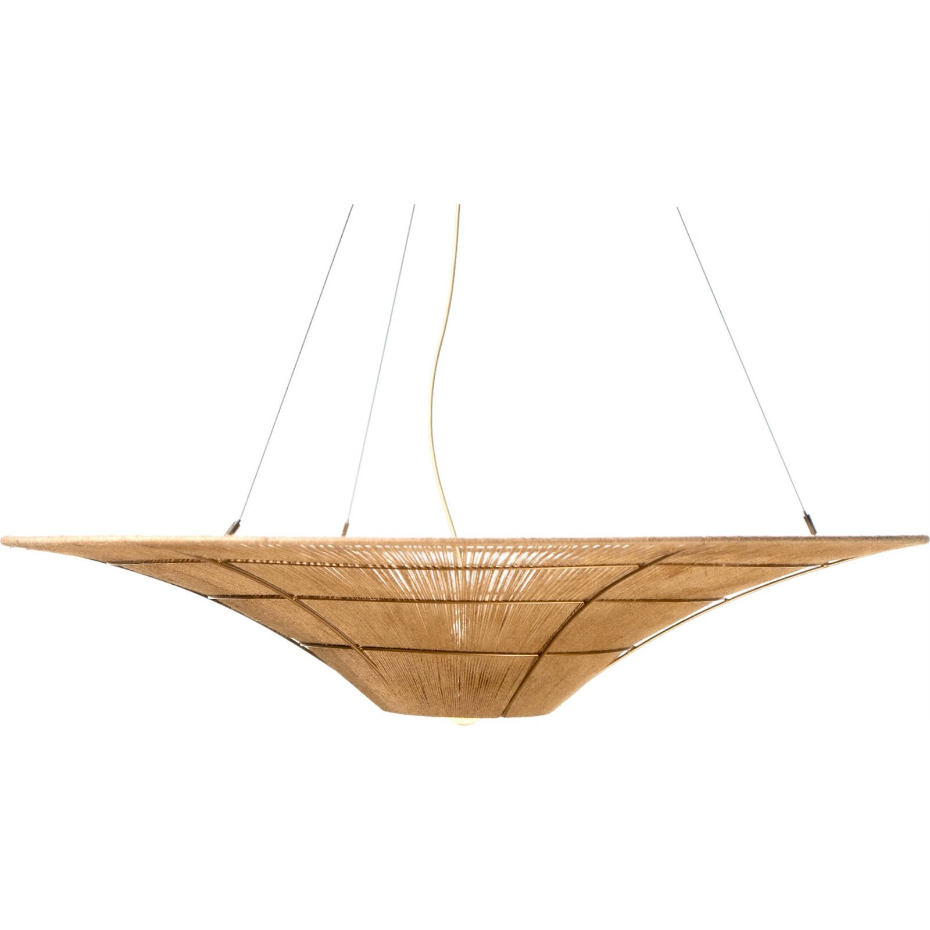 Suspension carrée en jute style bohème