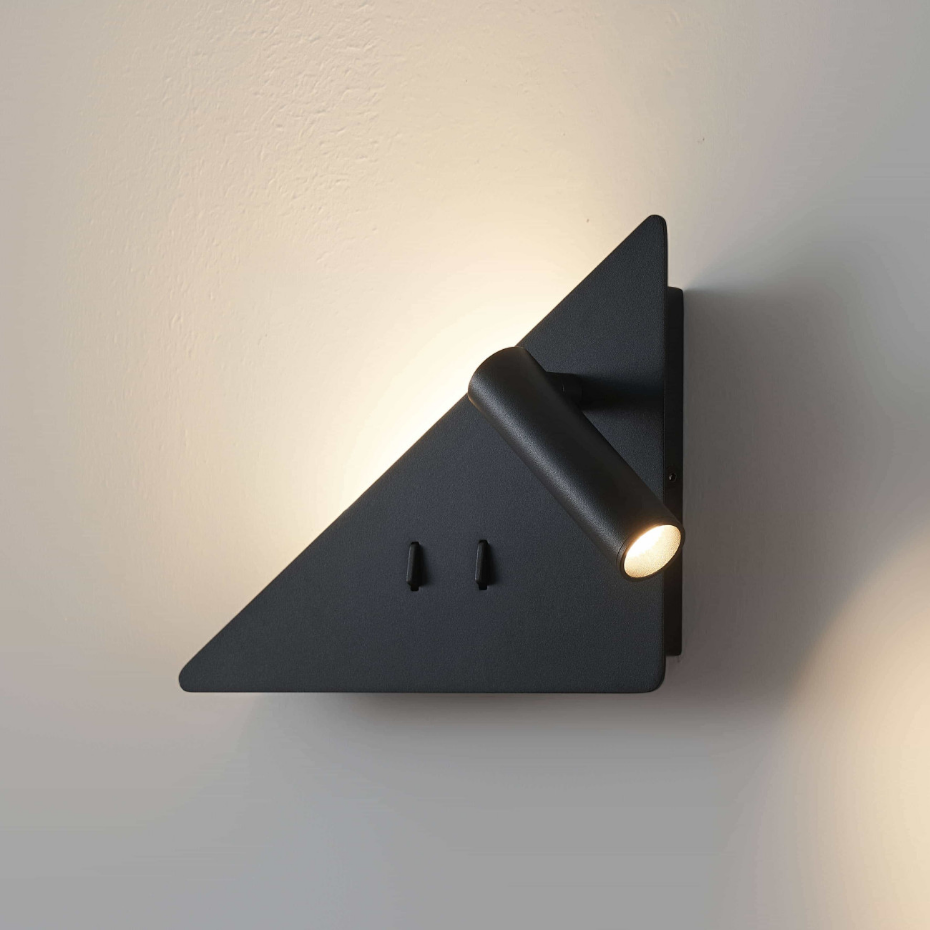 Applique triangle liseuse droite LED - ELARIS