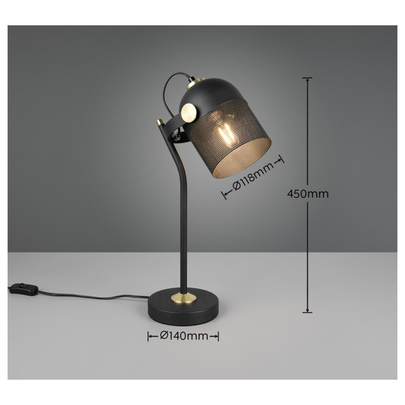 Lampe design en métal industriel, MIXA