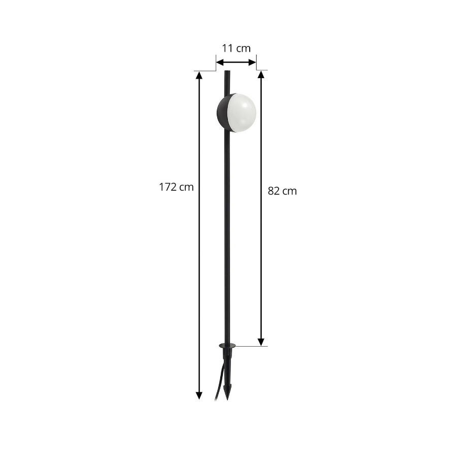Lampe à planter en aluminium moderneLED