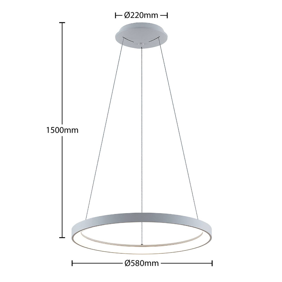 Suspension en métal moderneLED, Vivy