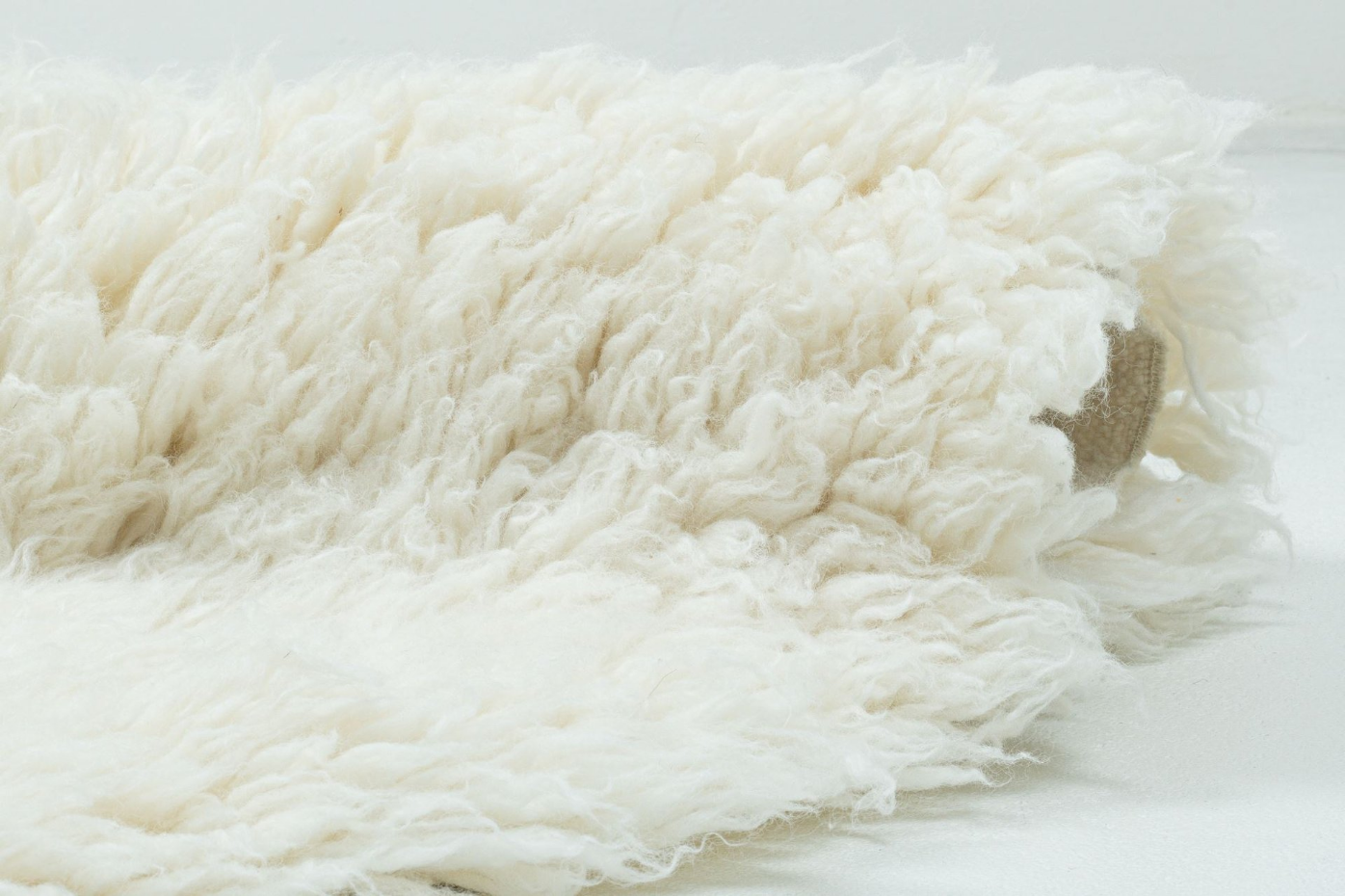 Tapis grec flokati original en laine tissé main épaisse - Flokos 2450