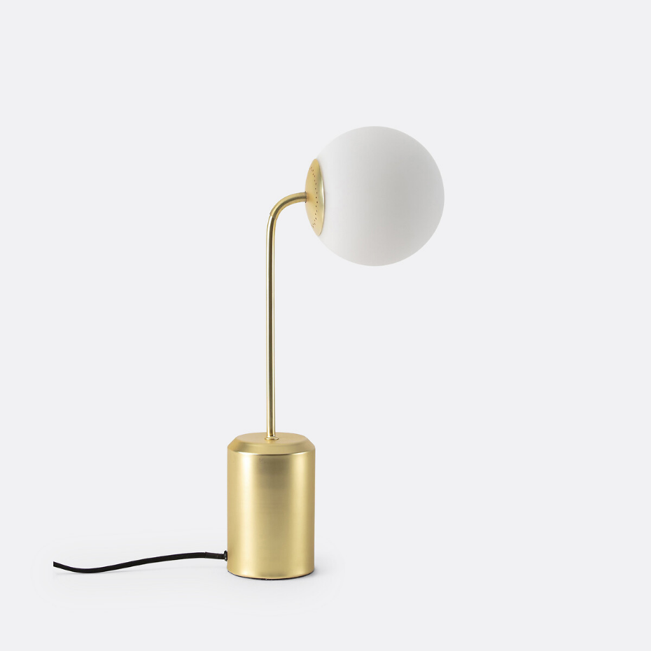 Lampe verre opaline, Moricio