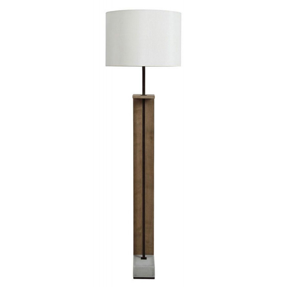 Lampadaire bois et béton - CHIC