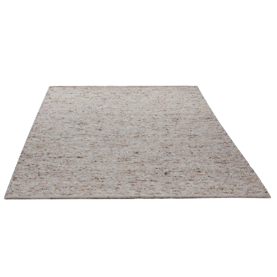 Tapis en laine chiné réversible tissé à la main - Alm Glueck
