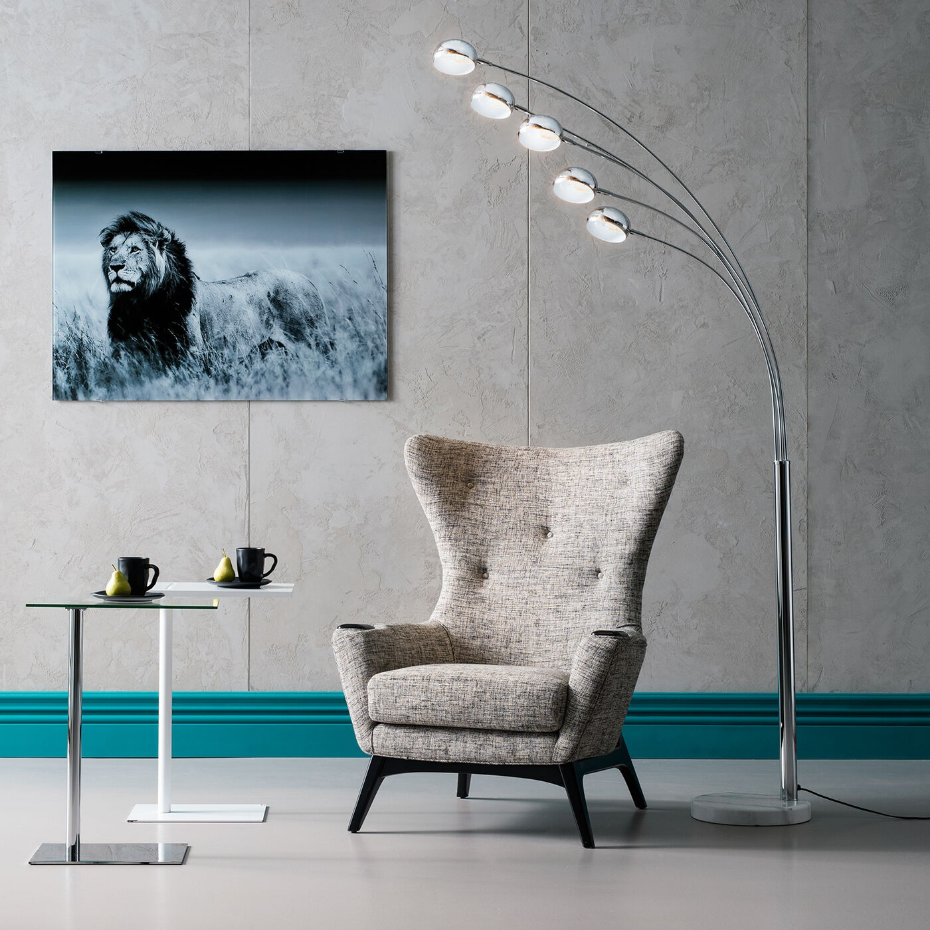 Lampadaire en acier 201cm, FIVE FINGERS