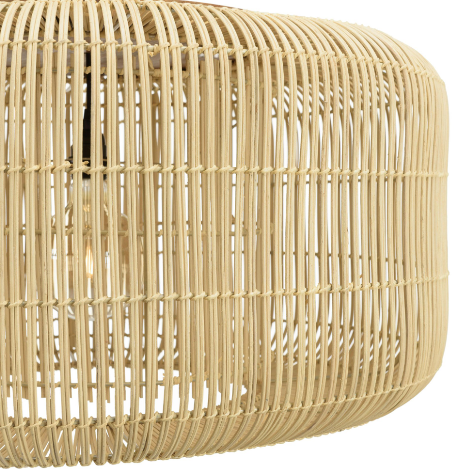 Suspension en rotin ronde 76cm FOLELLI