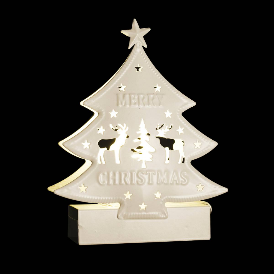 Sapin lumineux 2 LED blanc chaud