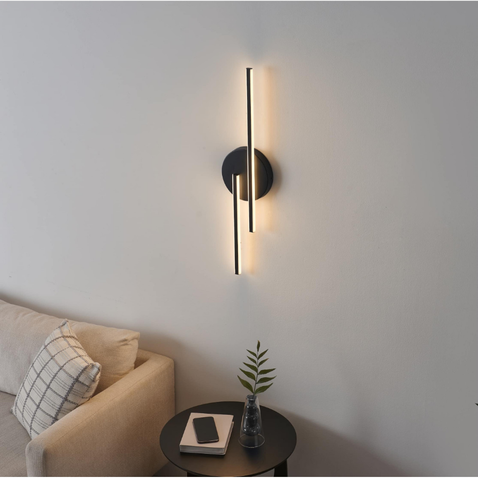Applique LED noire longiligne - PIA