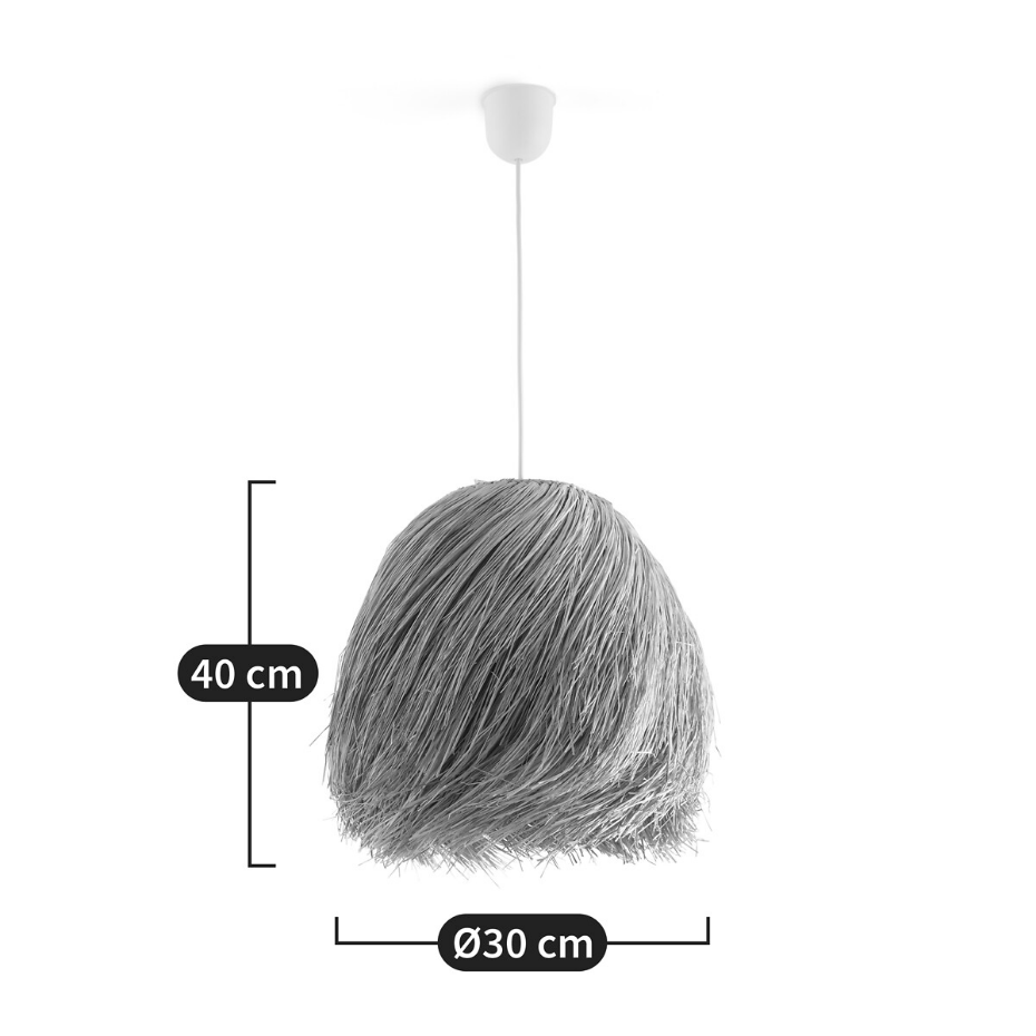 Suspension en fibres de panama Ø30 cm, Samaï