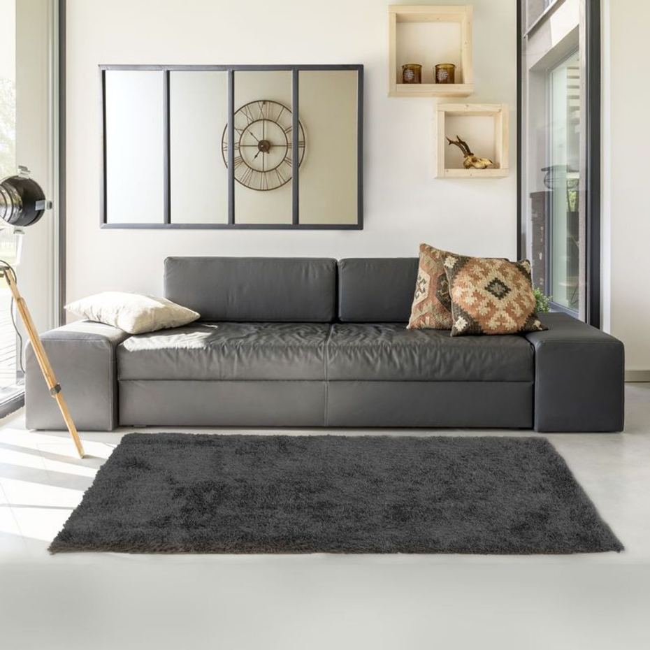 Tapis salon à poils longs toucher laineux  SCANDINAVE