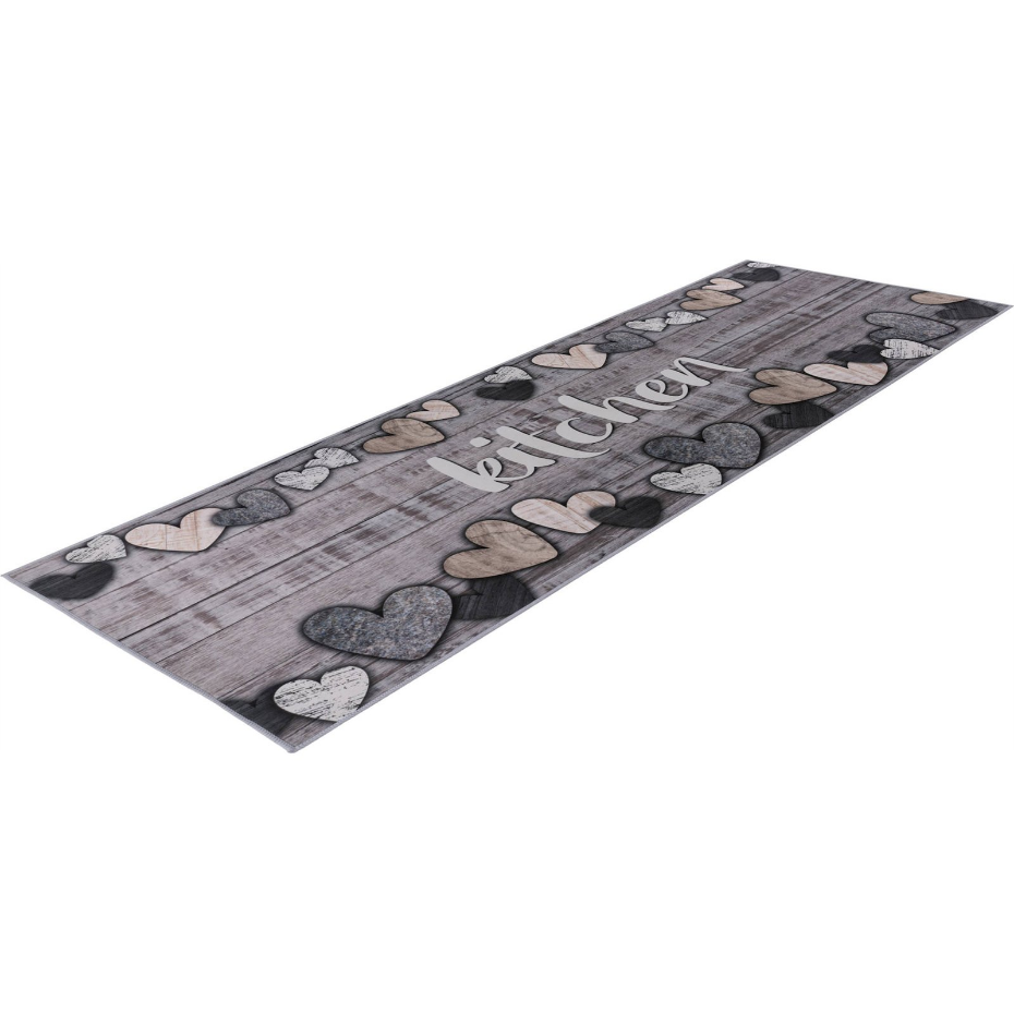 Tapis de couloir en polyester rectangulaire