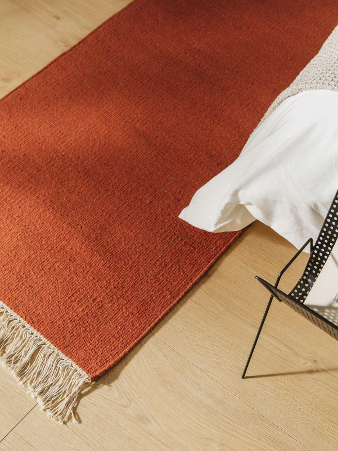 Tapis de couloir en laine tissé main LIV