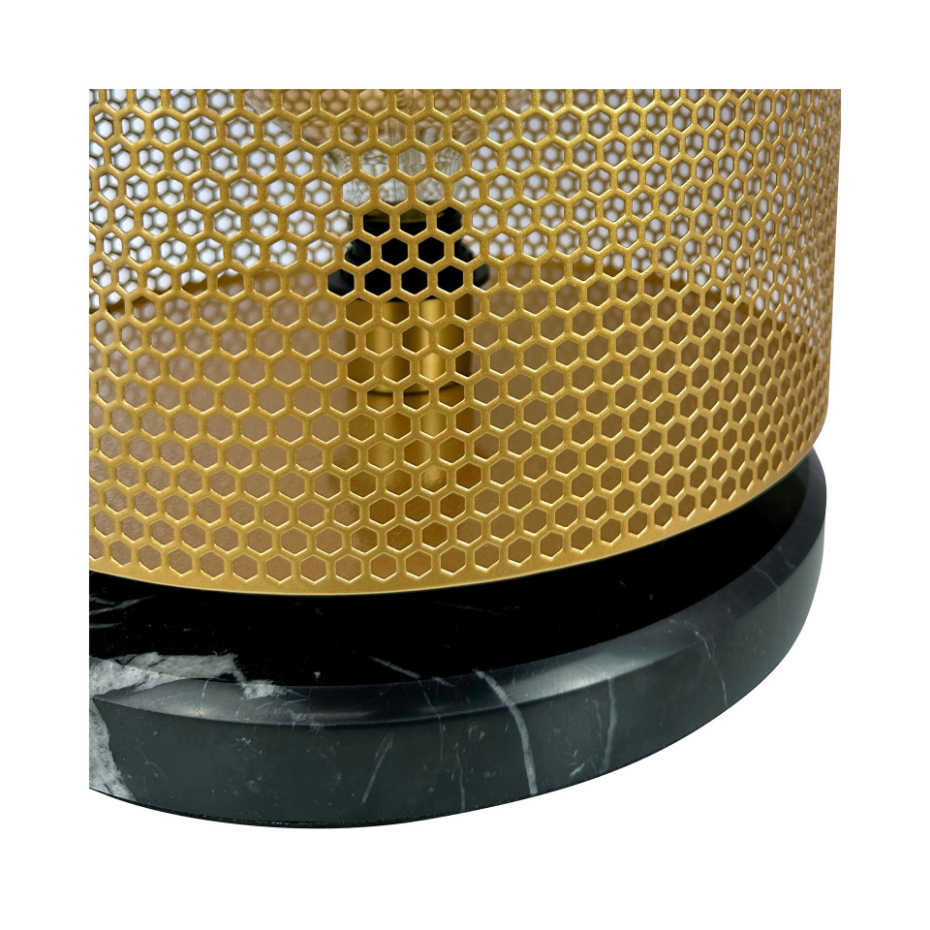 Lampadaire en Métal brass/marble Nantes