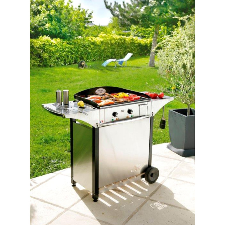 Ensemble plancha électrique + desserte EPL600E