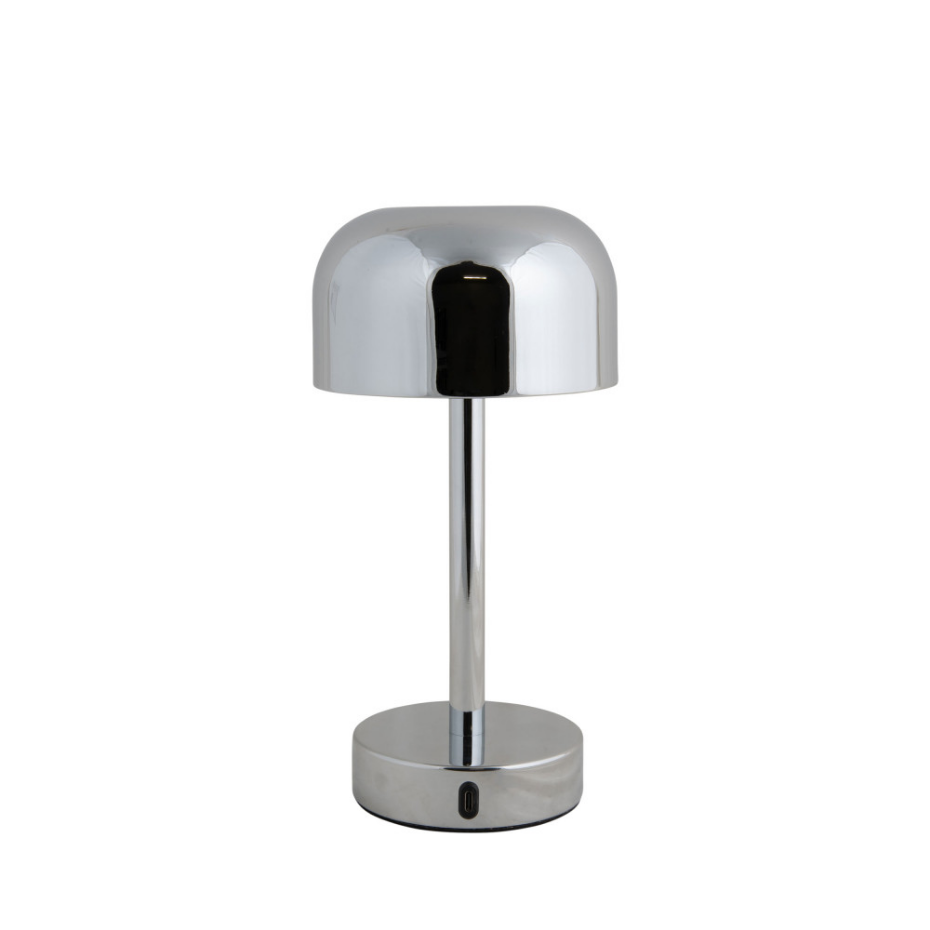 Lampe à poser en métal avec abat-jour cylindrique- JAMES