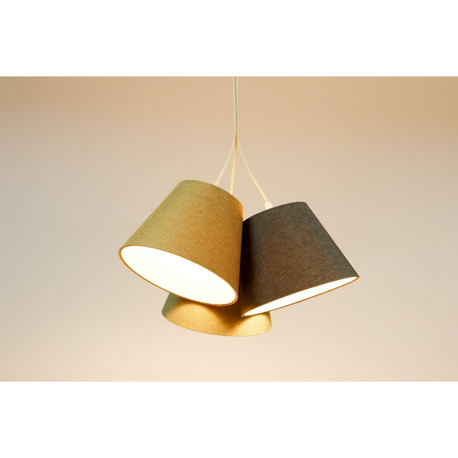 Suspension ronde en tissu pour salon ou chambre Boho Elegant