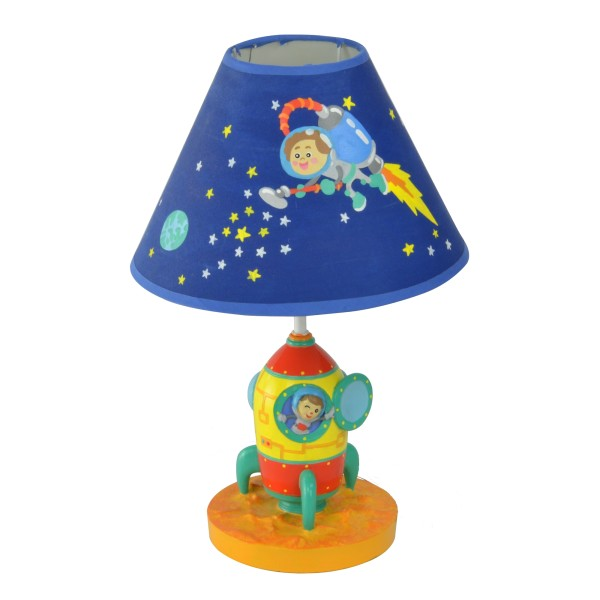 Lampe Chevet Enfant Déco Bois OUTER SPACE