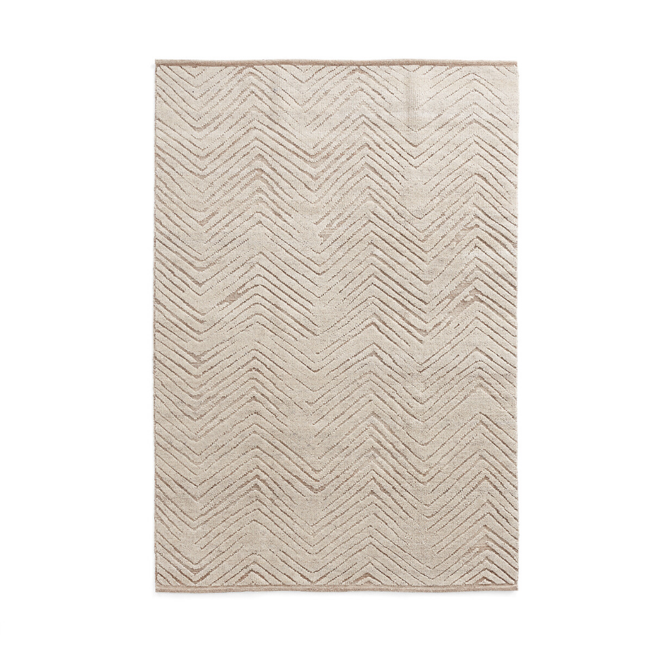 Tapis laine noué main chevrons, Nykare