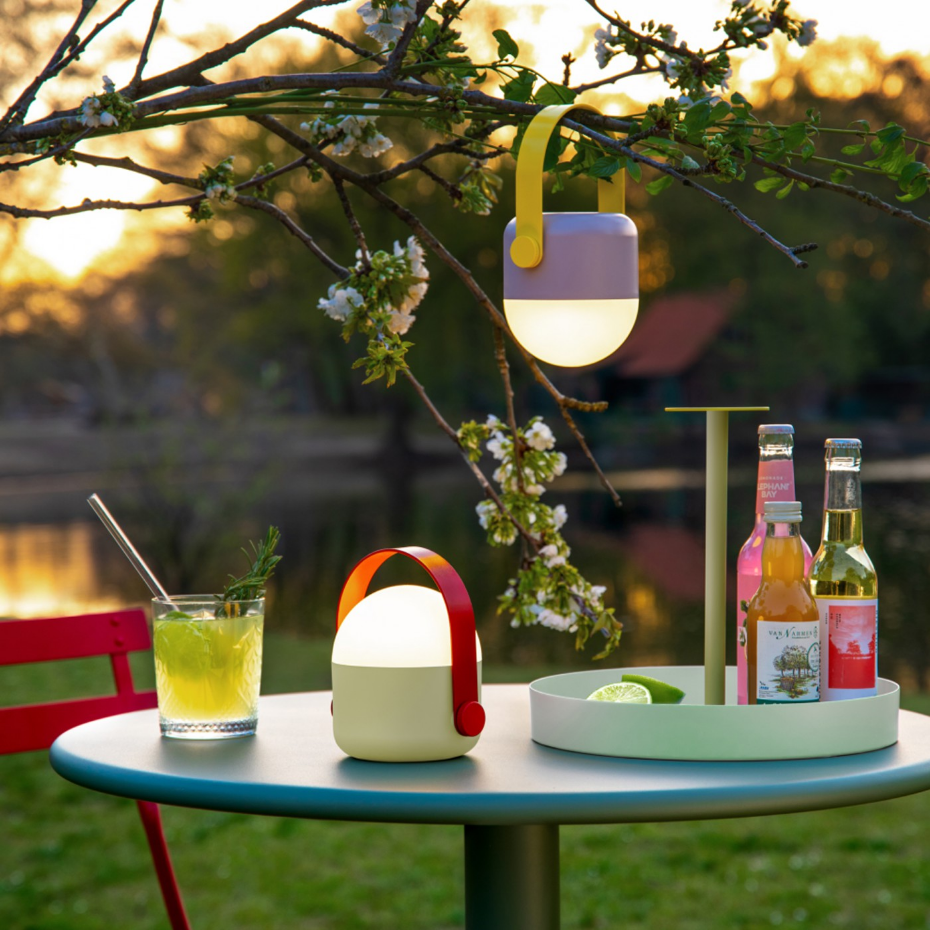 Lampe de table design ronde led portable  Ole