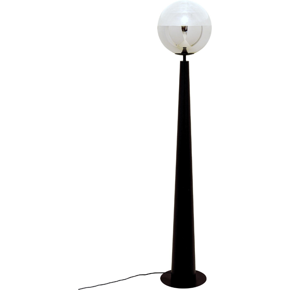 Lampadaire en verre et acier, DISCO BALL