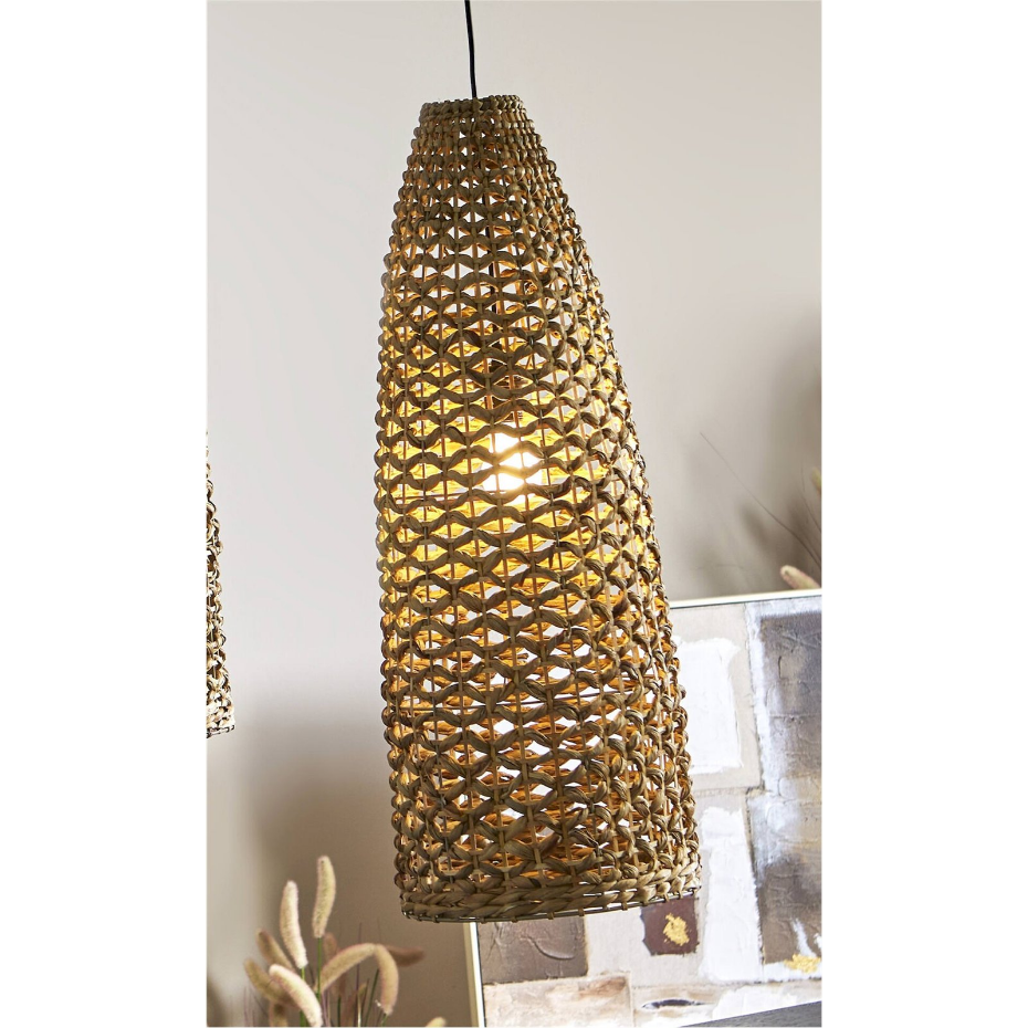 Suspension en fibre naturelle forme organique