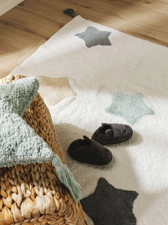 Tapis lavables pour enfants tufté main STARS