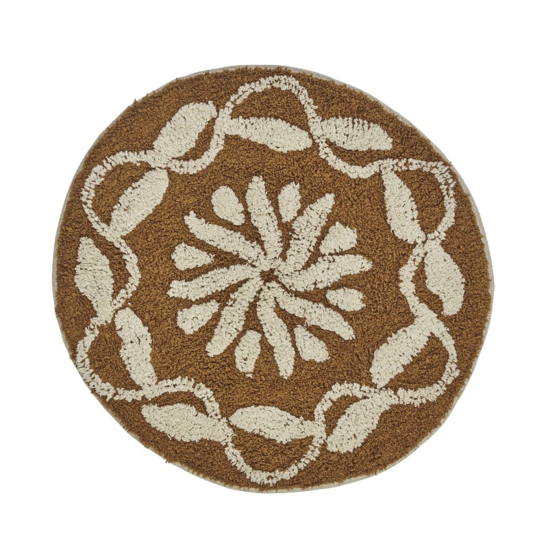 Petit tapis rond coton tufté