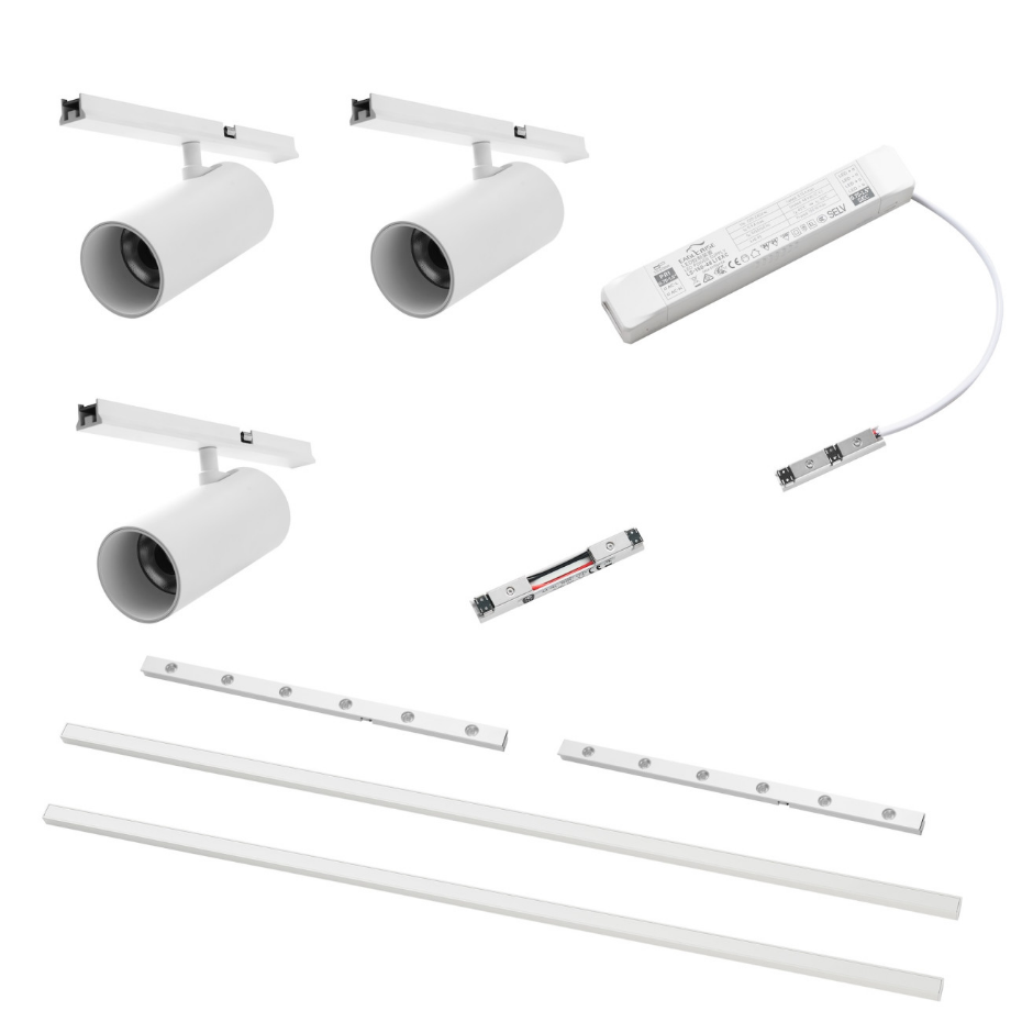 Pack rail magnétique 33W mixte - LYNE