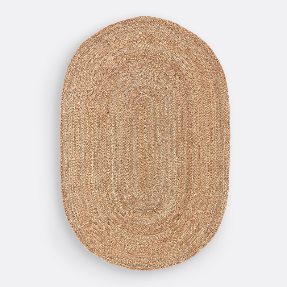 Tapis ovale en jute, Aftas