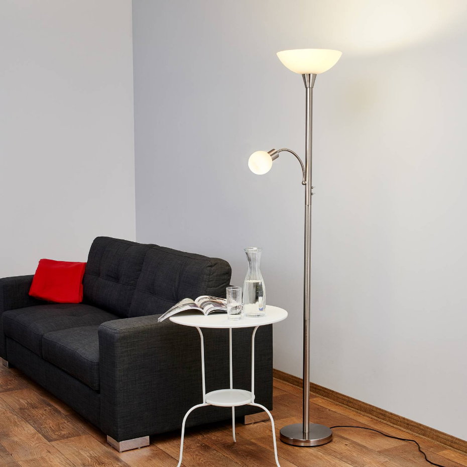 Lampadaire en métal moderne, Elaina