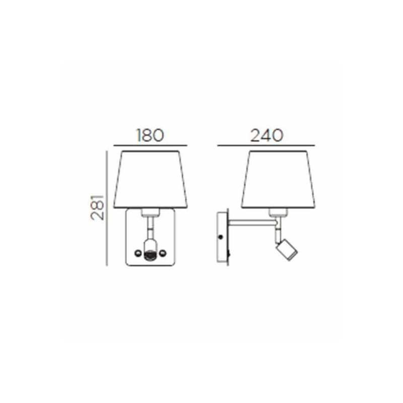 Applique Tête De Lit Blanche Lampe Et Liseuse Room2 Usb