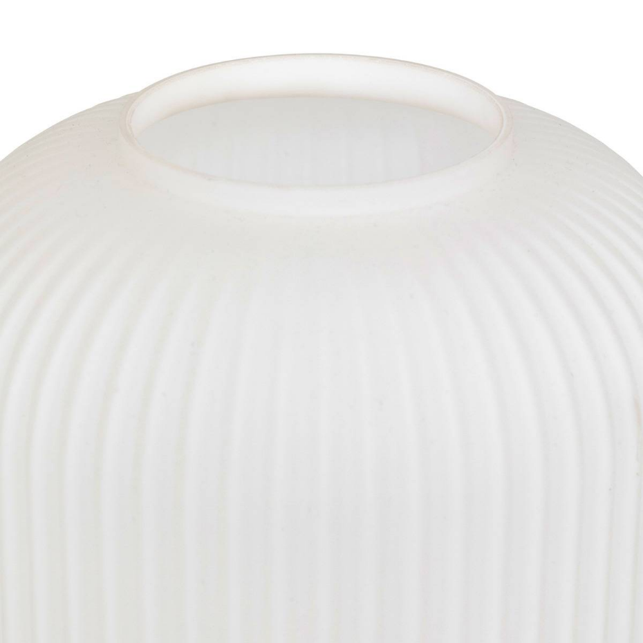 Lampe à poser verre cannelé et bois TRAVIS