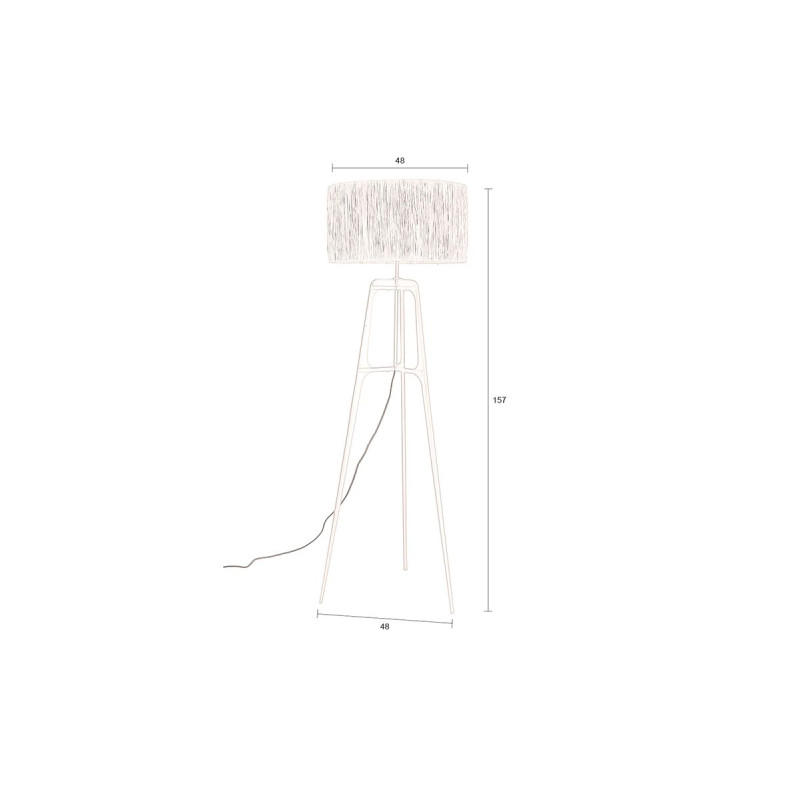 Lampadaire design en métal, AFRA