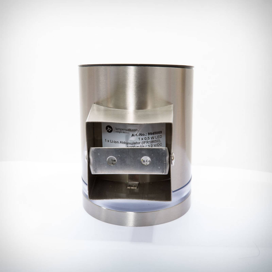 Lampe solaire extérieure en inox moderneLED