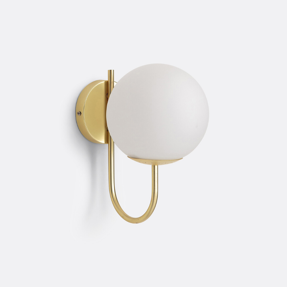 Applique verre opaline, Moricio