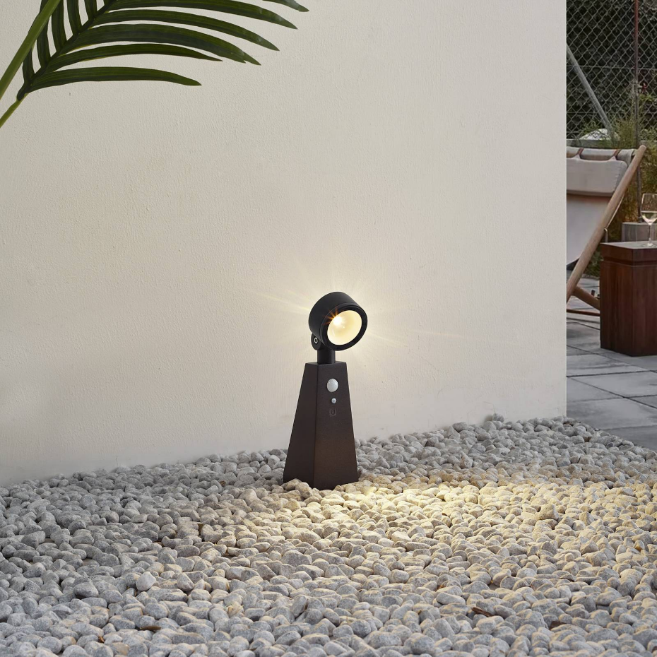 Lampe solaire en aluminium moderneLED, Raide