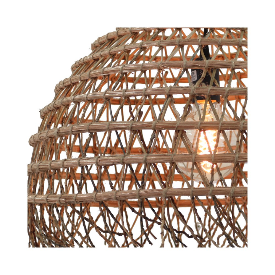 Suspension tressée en fibres de palmier, K5