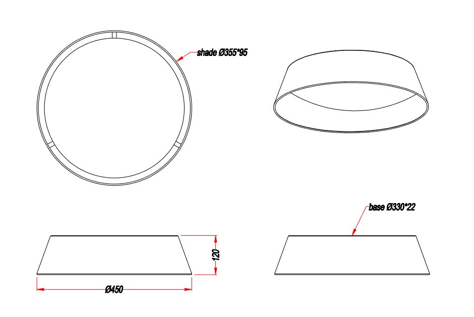 Plafonnier design en tissu, PONTS