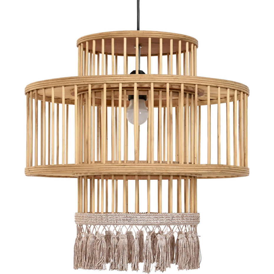 Suspension en rotin et polyester rond Urban