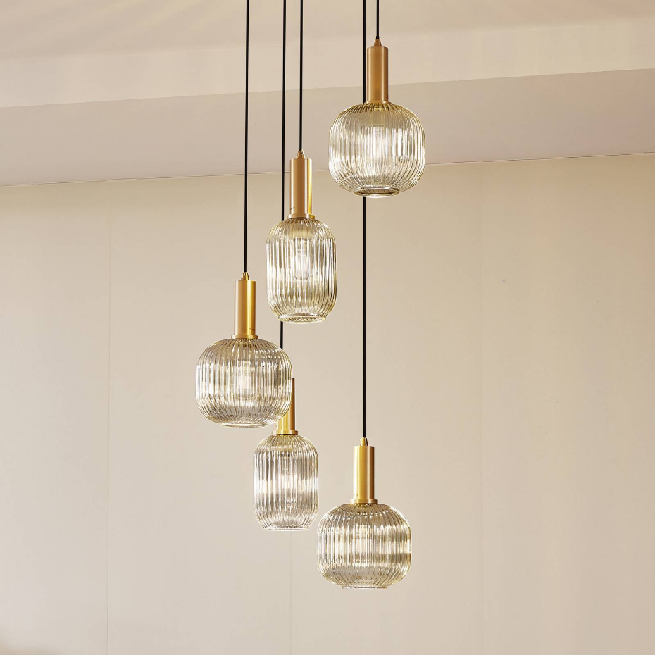 Suspension en verre vintage, Doroteo