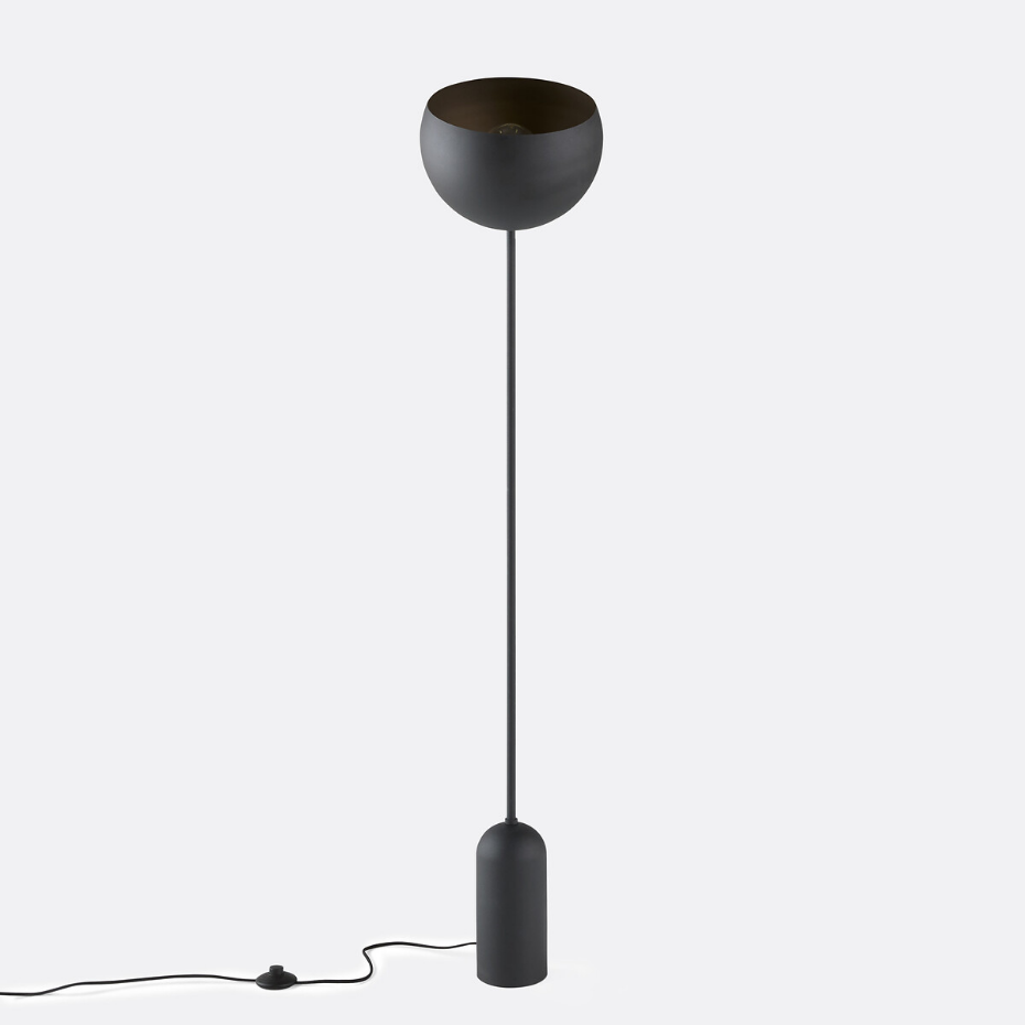 Lampadaire orientable en métal fer, Zinor
