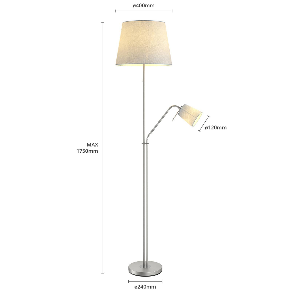 Lampadaire en textile moderne, Nantwin